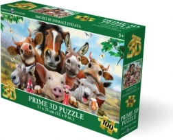 3D puzzle Usmievajúce sa domáce zvieratá