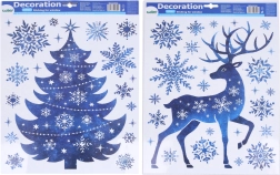 Vianočná okenná dekorácia 41 × 29 cm