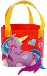 Kreatívna sada – fialová kabelka jednorožec Plstené robôtky