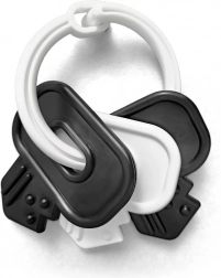 čiernobiele hrkálkové kľúče pre bábätká