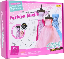 Kreatívna sada malá návrhárka – farebné látky a doplnky