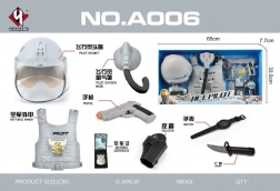 Súprava malého pilota s interaktívnou pištoľou a nastaviteľnou helmou