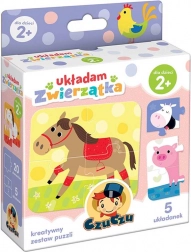 CzuCzu Puzzle Skladám Zvieratká - 5 Sád
