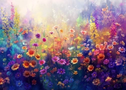 Enjoy Puzzle Rozkvitnutá Lúka 1000 dielikov