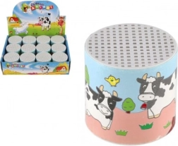 Plechovka s realistickým zvukom kravy