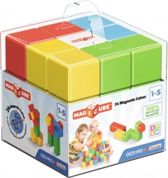 Magnetické kocky GEOMAG Magicube Color Recycled Crystal – 24 dielikov