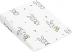 Mušelínový obliečok na detský vankúš – klin NEW BABY Standard 30×37 cm, motív Bunny