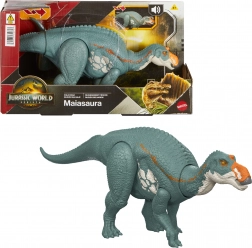 Figúrka dinosaura Maiasaura JURASSIC WORLD Rebirth Wild Roar so zvukom 31,5 cm