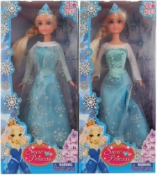 Kĺbová bábika v zimných šatách s korunkou