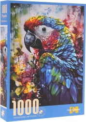Puzzle 1000 dielikov – papagáj ara (70 × 50 cm)