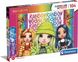 Brilantné Puzzle Rainbow High: Poppy, Jade a Skyler 104 Dielikov