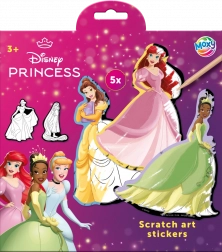 Vyškrabovacie nálepky Disney Princezné 5 ks