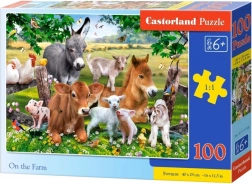 Puzzle na farme 100 dielikov