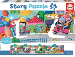Story puzzle doprava v meste 26 dielikov EDUCA