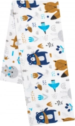 flanelová plienka s potlačou New Baby les biela