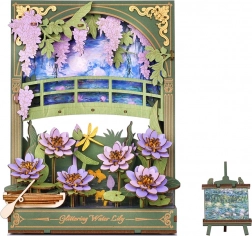 RoboTime 3D drevená skladačka Trblietavé Lekná