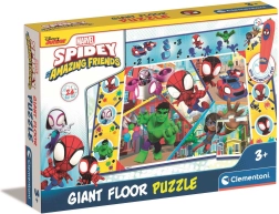 CLEMENTONI Podlahové puzzle s interaktívnym perom Spidey a jeho úžasní priatelia 24 dielikov