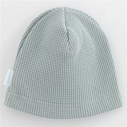 dojčenská bavlnená čiapočka New Baby Luxury Clothing sivá 92/98