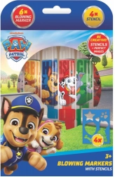 Fúkacie fixky so šablónami pre chlapcov Paw Patrol, 6 ks