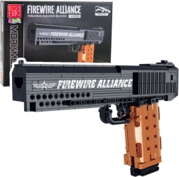 Stavebnica pištole s funkciou streľby 555 dielikov FIREWIRE ALLIANCE DESERT EAGLE