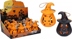 svietiaca halloweenska tekvica 11 × 6,5 cm