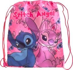 Detský vak na chrbát Lilo & Stitch ružový 40 × 35 cm