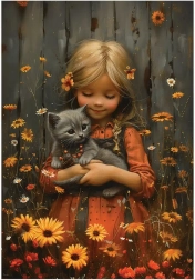 Puzzle Roztomilé dievča XL 260 dielikov Anatolian