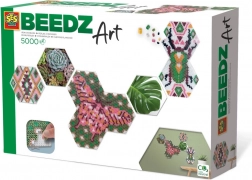 Kreatívna sada Beedz Art Hex Botanika – hexagonálna mozaika zo zažehľovacích korálikov