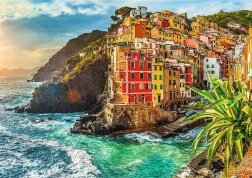 Puzzle TREFL Premium Plus Photo Odyssey: Riomaggiore, Taliansko – 1000 dielikov