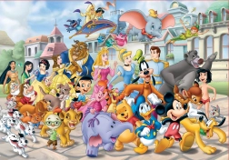 Puzzle Disney sprievod postavičiek 200 dielikov Educa