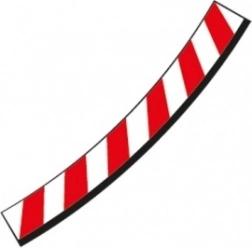 Vnútorné krajnice pre klopenú zákrutu 3/30° pre autodráhy Carrera Evolution, Digital 132 a Digital 124