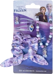 Detská sada doplnkov Disney Frozen – sponky, gumička a náhrdelník