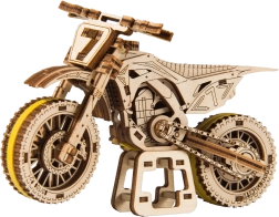 Drevené 3D puzzle motorka MotoCross WOODEN CITY (88 dielov)