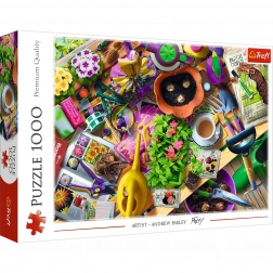 Puzzle 1000 dielikov – Upratovanie na záhrade TREFL