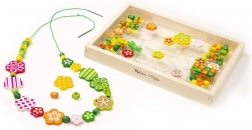 Zelená korálková sada Kwiatuszki