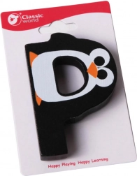 Klasický svet drevené písmeno P