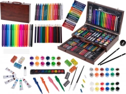 Drevená výtvarná sada 123 dielov