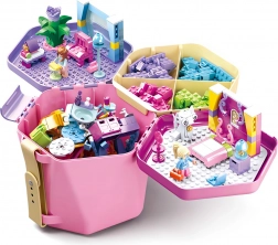 Sluban vedro s kockami ružové