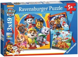 Ravensburger puzzle Labková patrola 3x49 dielikov