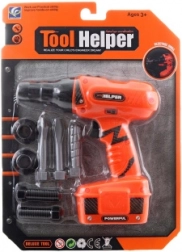 Detská batériová vŕtačka so sadou nástavcov