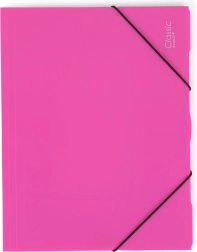 Polypropylénová zložka s gumičkou A4, nepriehľadná, magenta