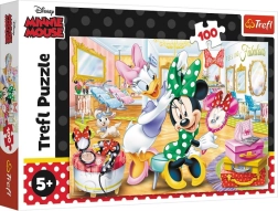 Puzzle 100 dielikov – Minnie v kozmetickom salóne DISNEY