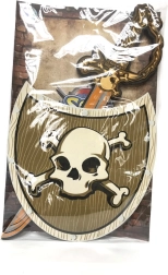 Penený meč a štít pirát