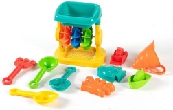 Súprava na piesok s mlynčekom, 10 ks
