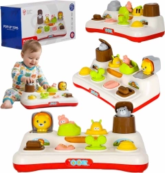 Interaktívna pop-up hra zvieratká so svetlami a zvukmi 18 m+