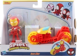 Marvel Spidey a jeho priatelia Iron Man na motorke – akčná figúrka a vozidlo