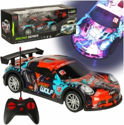 Športové diaľkové ovládanie auto modro-červené
