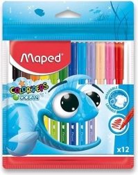 Súprava farebných fixov MAPED Color'Peps Ocean 12 ks