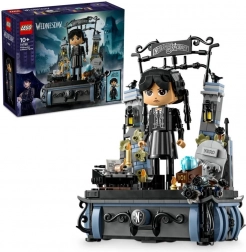 LEGO Wednesday Addams – zberateľská figúrka s bránou Akadémie Nevermore