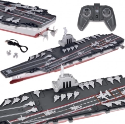 RC lietadlová loď 1:1000 – diaľkovo ovládaný model s mini lietadlami